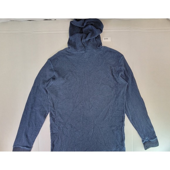 Billabong Mens Blue Waffle Knit Hoodie Long Sleeve Casual Size L - Picture 4 of 4
